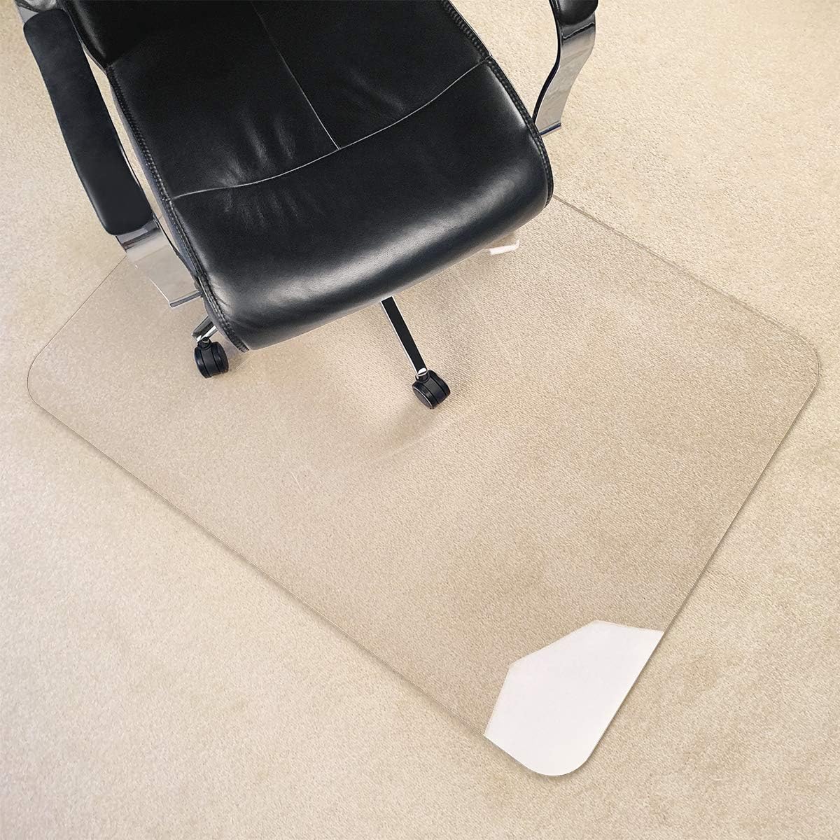 Crystal Clear Heavy Duty Chair Mat for Carpet or Hard Floor