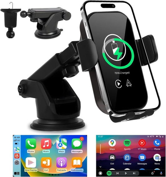 EKAT Wireless Carplay Adapter with Fast Charging