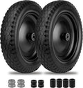 Wheelbarrow Tire 4.80/4.00-8 Flat-Free Solid Tire and Wheel - Durable