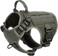 ICEFANG Tactical Dog Harness for Small Dogs with MOLLE Vest