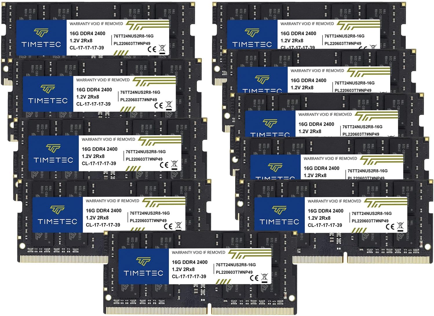 Timetec 160GB DDR4 2400MHz Laptop Memory RAM Module Upgrade