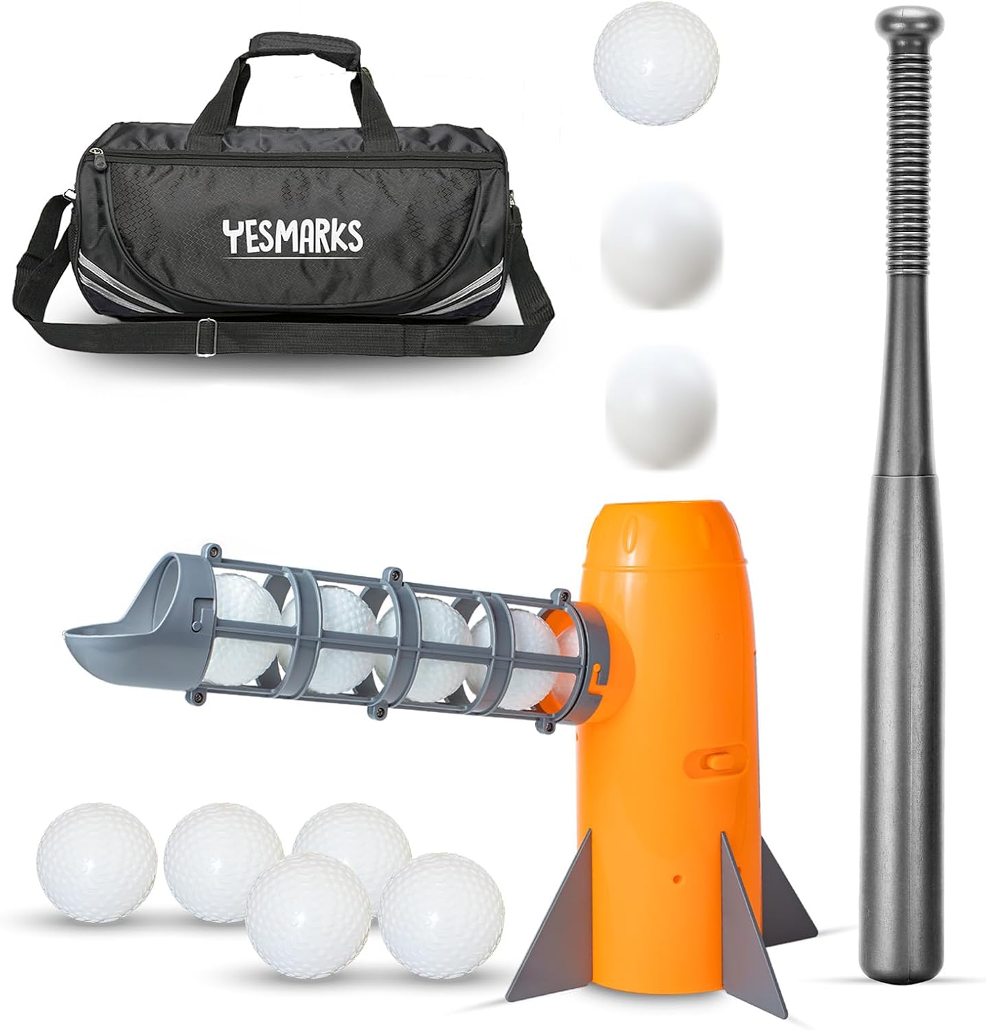 Kids Auto Baseball Pitching Machine Set for Youth Training Fun