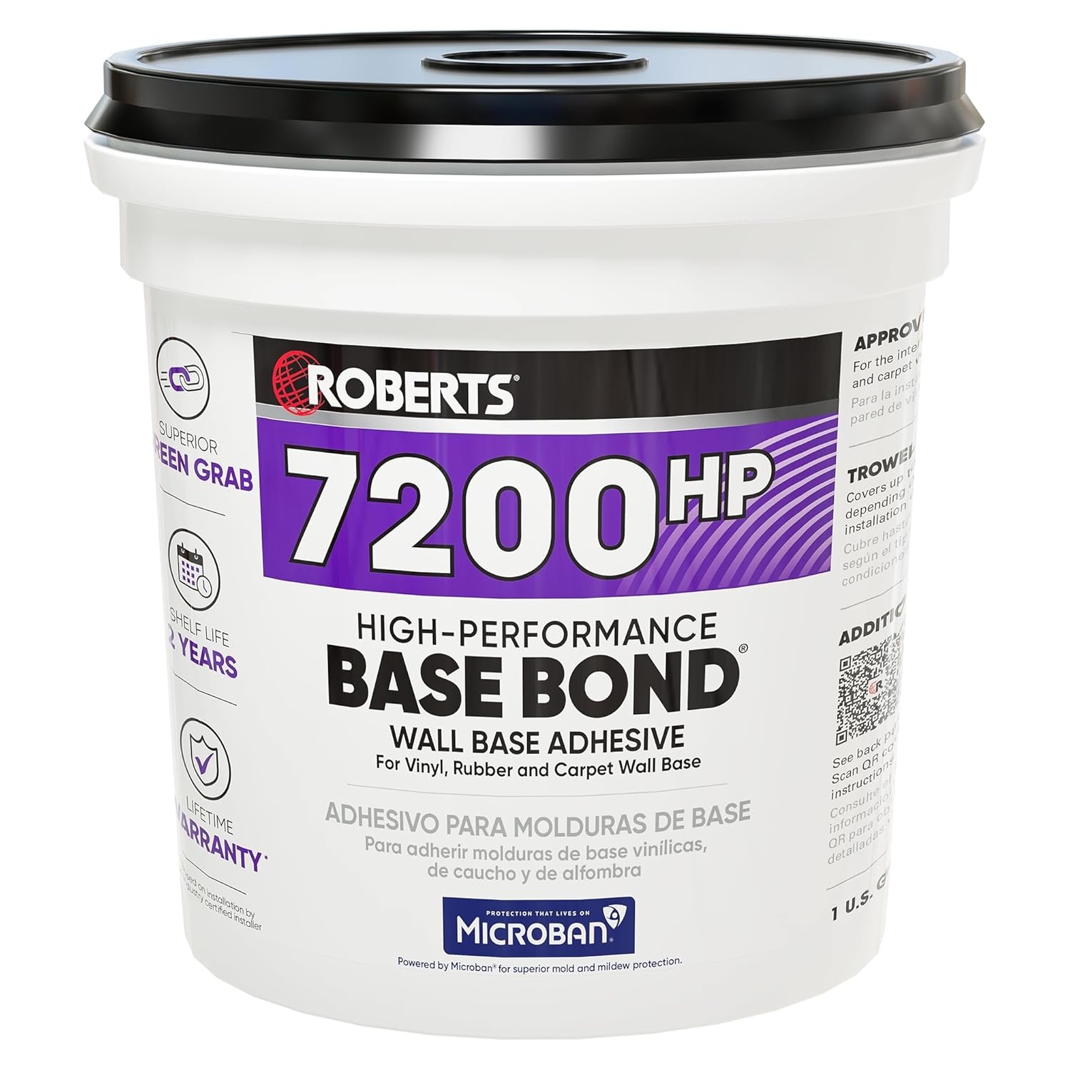 ROBERTS High-Performance Base Bond Adhesive for Wall Base