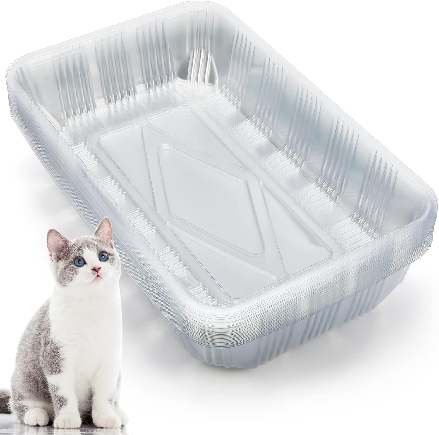 Disposable Cat Litter Tray for Small Pets - 30 Pack Litter Boxes