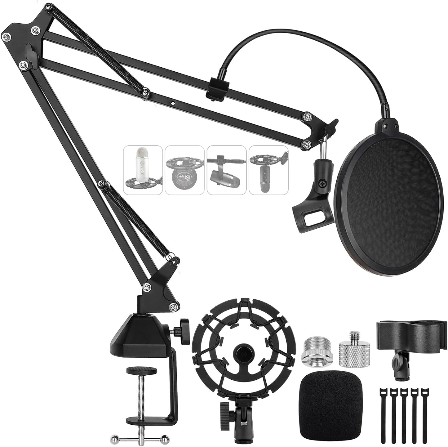 Professional Microphone Stand for Blue Yeti and Hyperx Quadcast