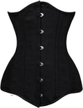 Women's 26 Steel Boned Cotton Long Torso Hourglass Corset - Waist
