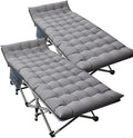 Oversized XXL Folding Camping Cot 2 Pack - Heavy Duty 880lb Support