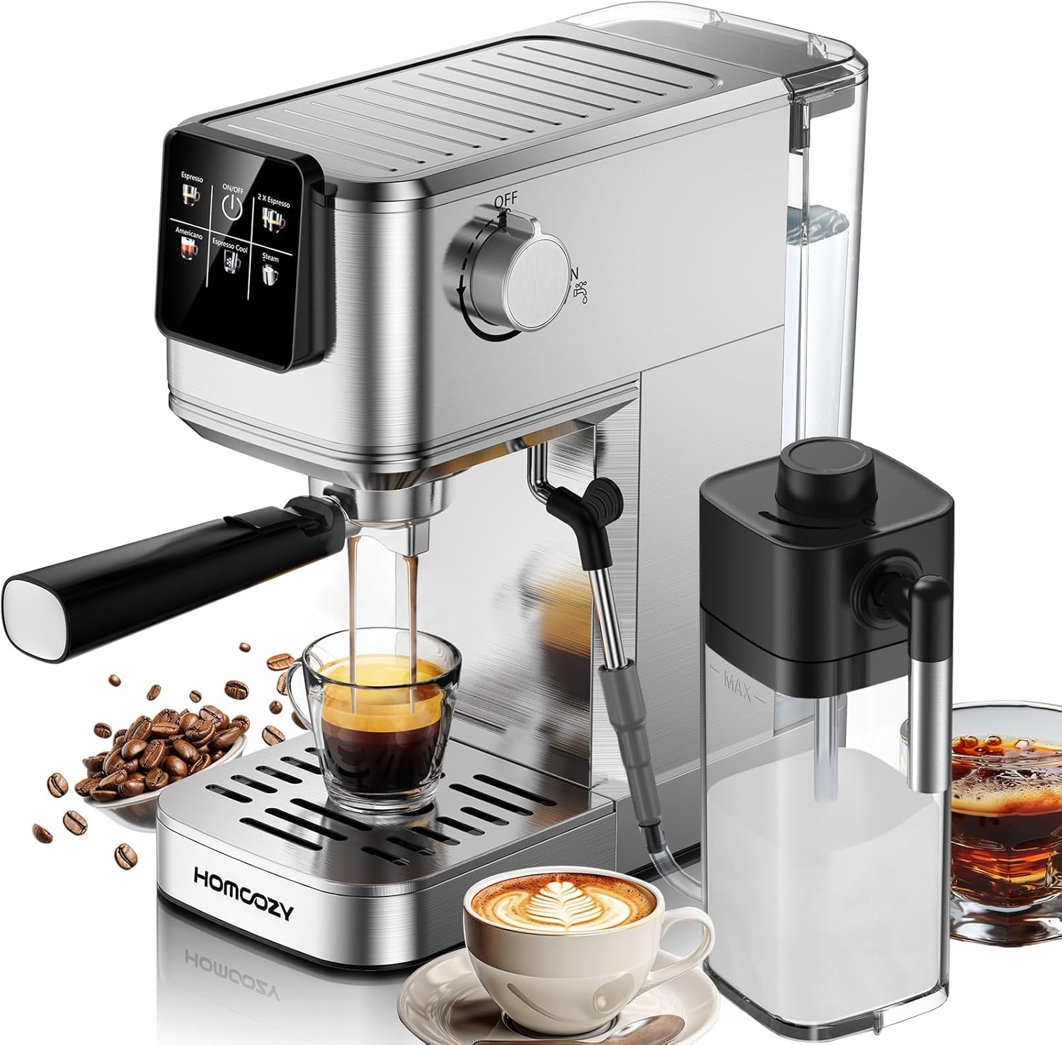 Ultra-Fast Cold Brew Espresso Machine: Perfect Lattes Anytime! - HomCozy