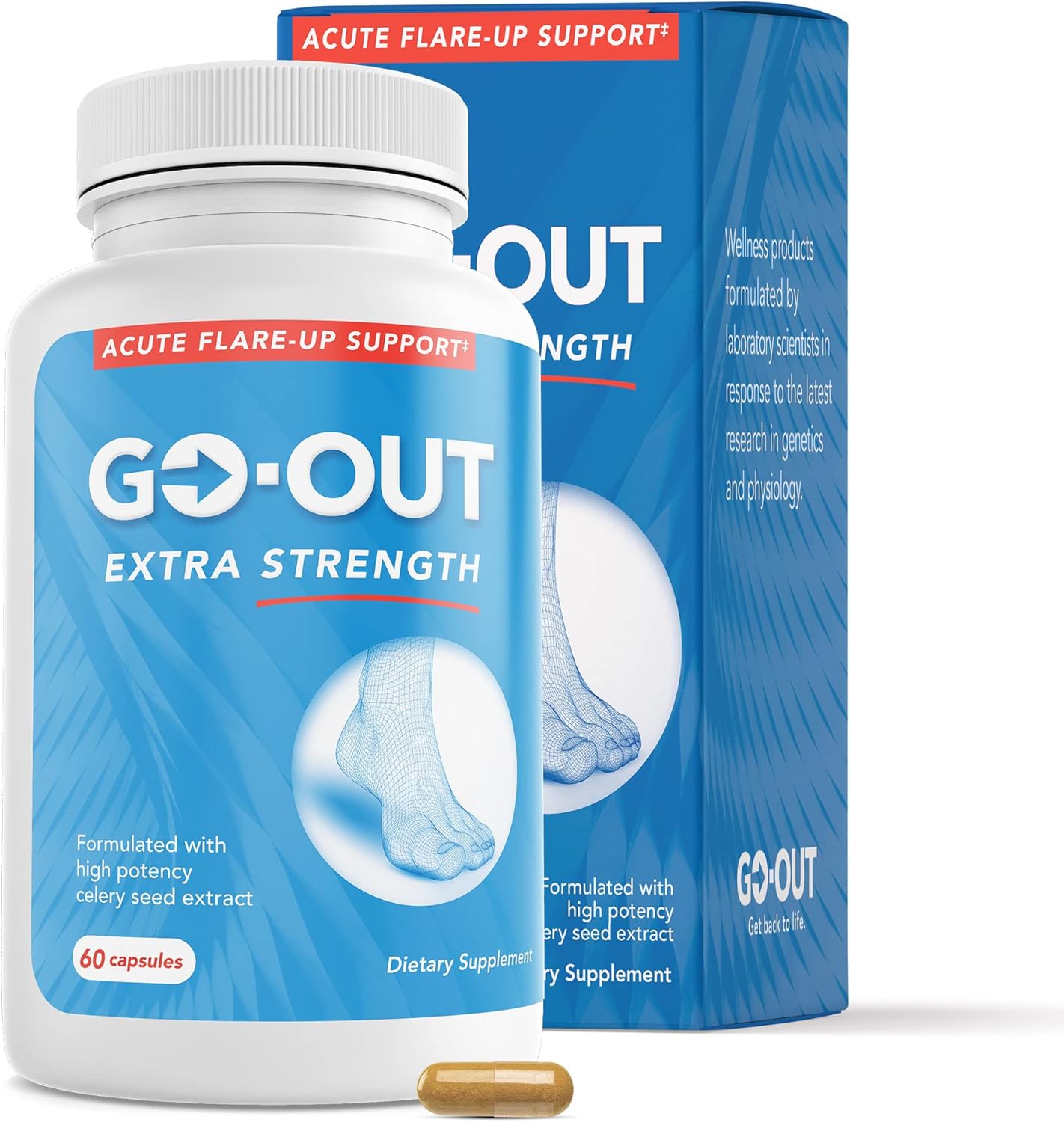 Go Out Extra Strength Support for Uric Acid Balance - 60 Caps