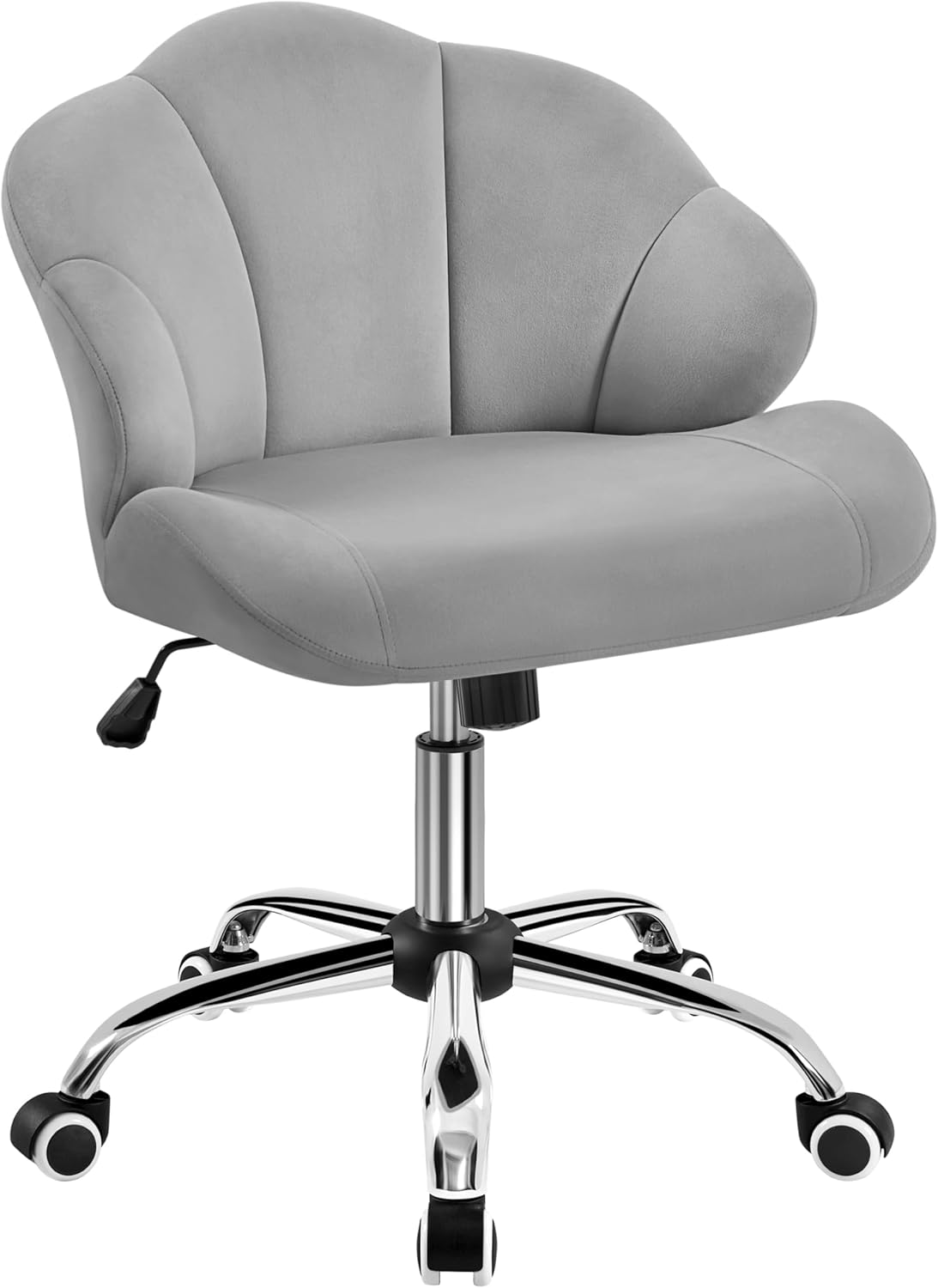 Yaheetech Velvet Vanity Chair: Stylish Swivel Comfort!