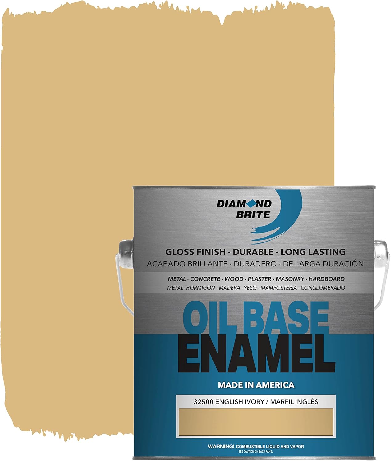 Diamond Brite Paint Oil Base Enamel in English Ivory
