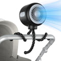 Portable Stroller Fan with Flexible Tripod - Quiet Rechargeable