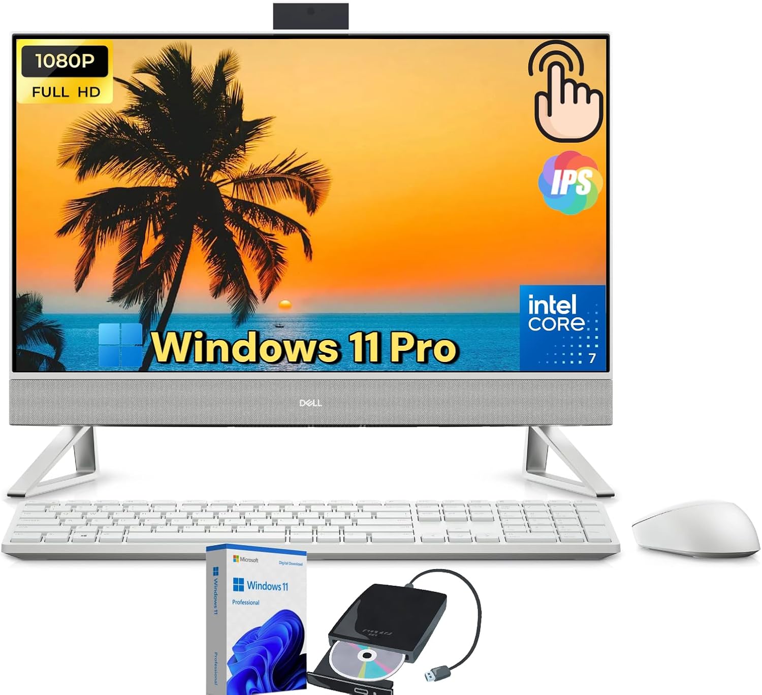 Dell Inspiron 27 All-in-One Desktop with Touchscreen and Power