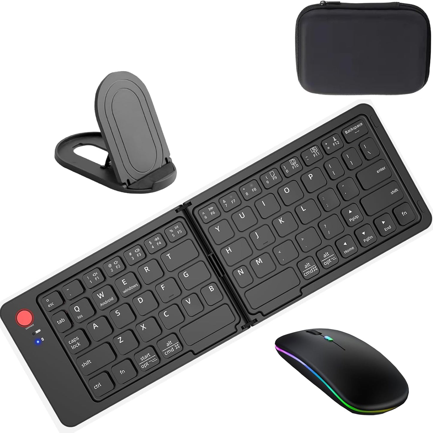Portable Rechargeable Keyboard & Mouse Combo