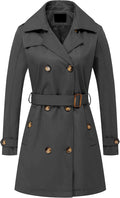 Chrisuno Women's Double Breasted Trench Coat (Style P3LB)