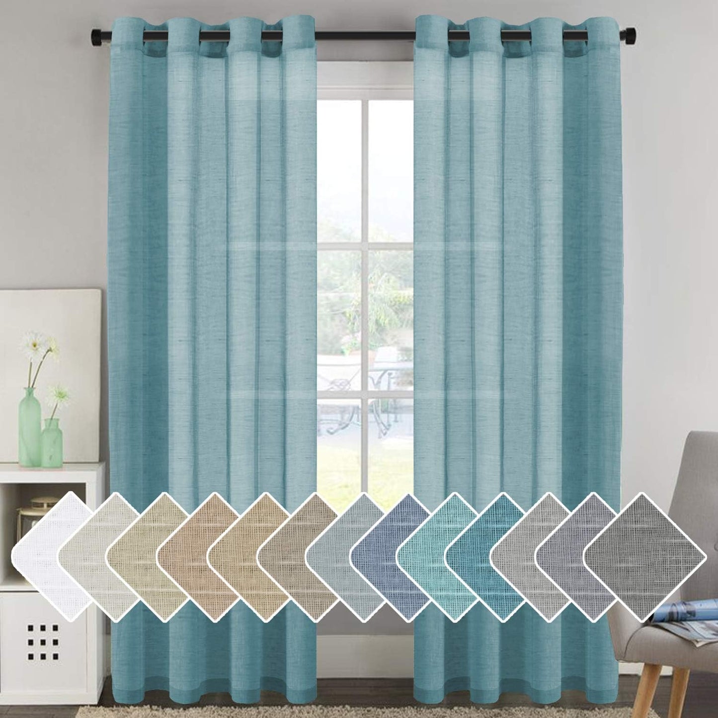 Elegant Natural Linen Curtain Panels for Energy Efficiency