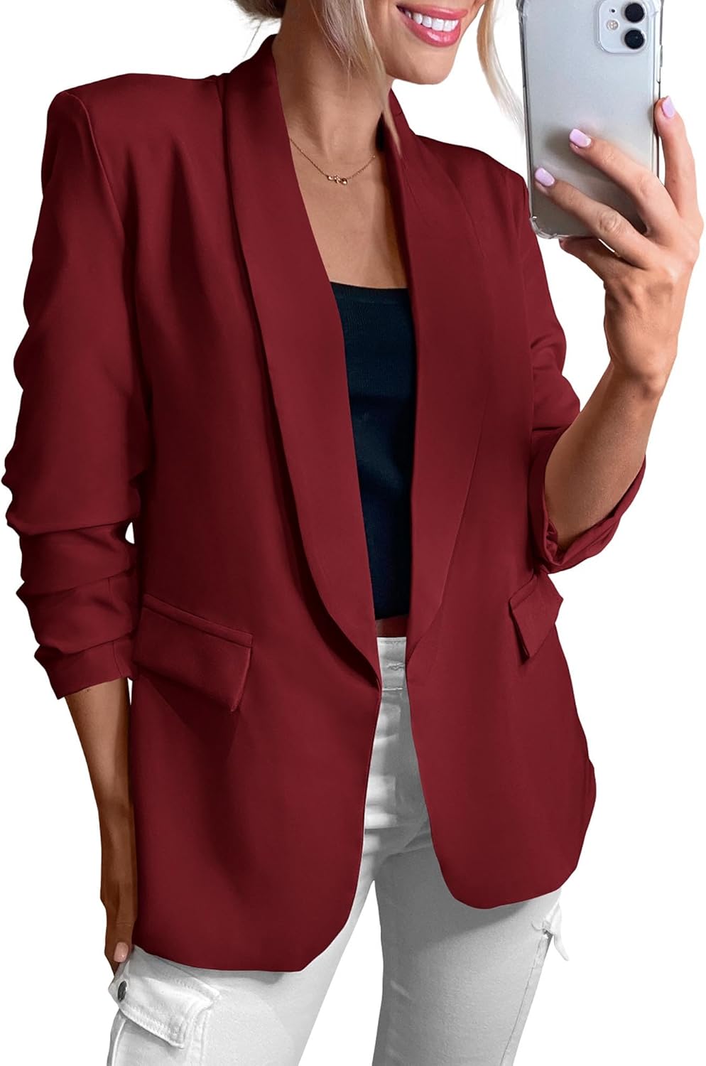 KIRUNDO Womens Blazer for Business Casual Style and Comfort