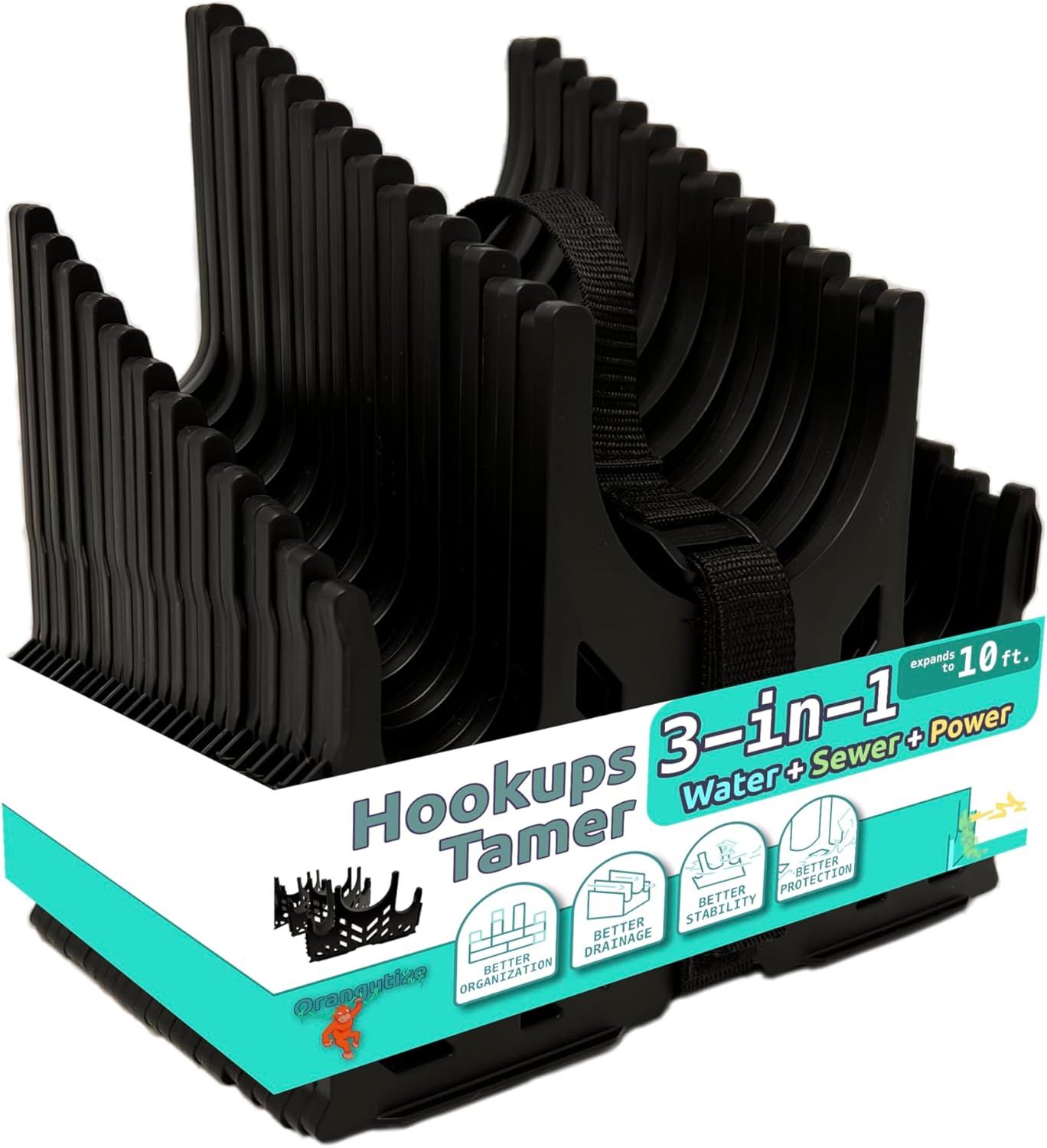 RV Full Hookups Tamer: 3-in-1 Sewer Hose Support Solution