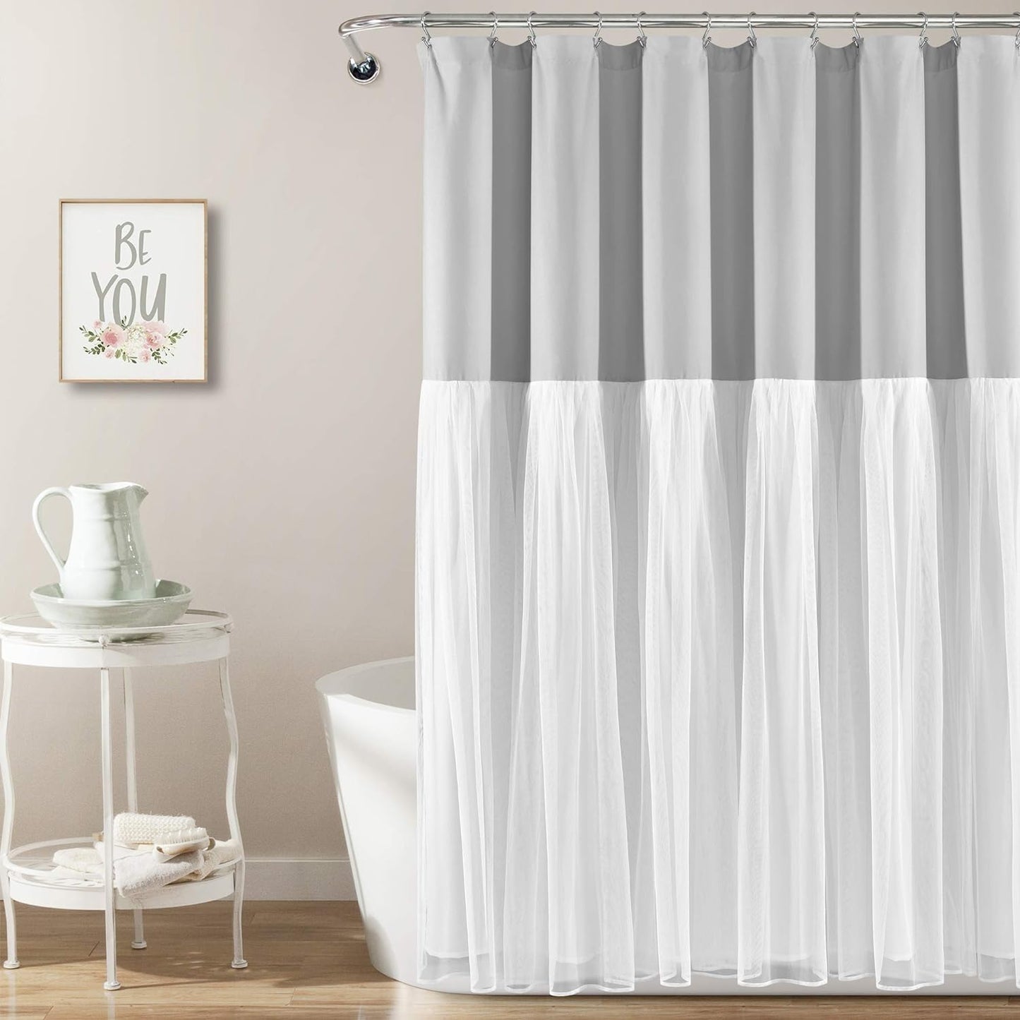 Luxurious Tulle Skirt Shower Curtain - 35 characters
