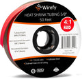 Wirefy 5/8ft Heat Shrink Tubing 4:1 Ratio - Adhesive Lined, 50 ft