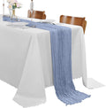 Dusty Blue Cheesecloth Table Runner 9FT - 30 Pack Rustic Gauze Runners