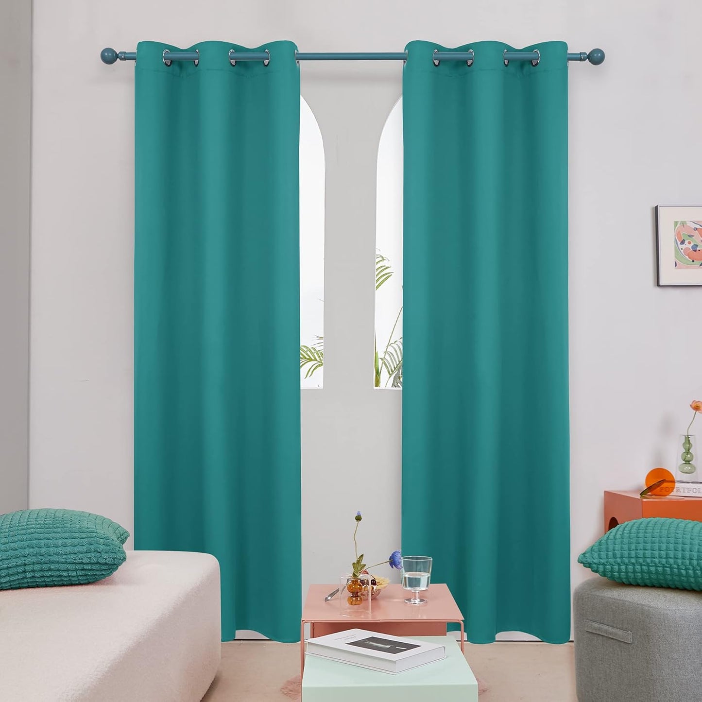 Deconovo Blackout Curtains for Bedroom - Thermal Insulated Panels