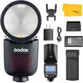 GODOX V1-S Flash for Sony - Round-Head TTL Speedlite with Long Battery