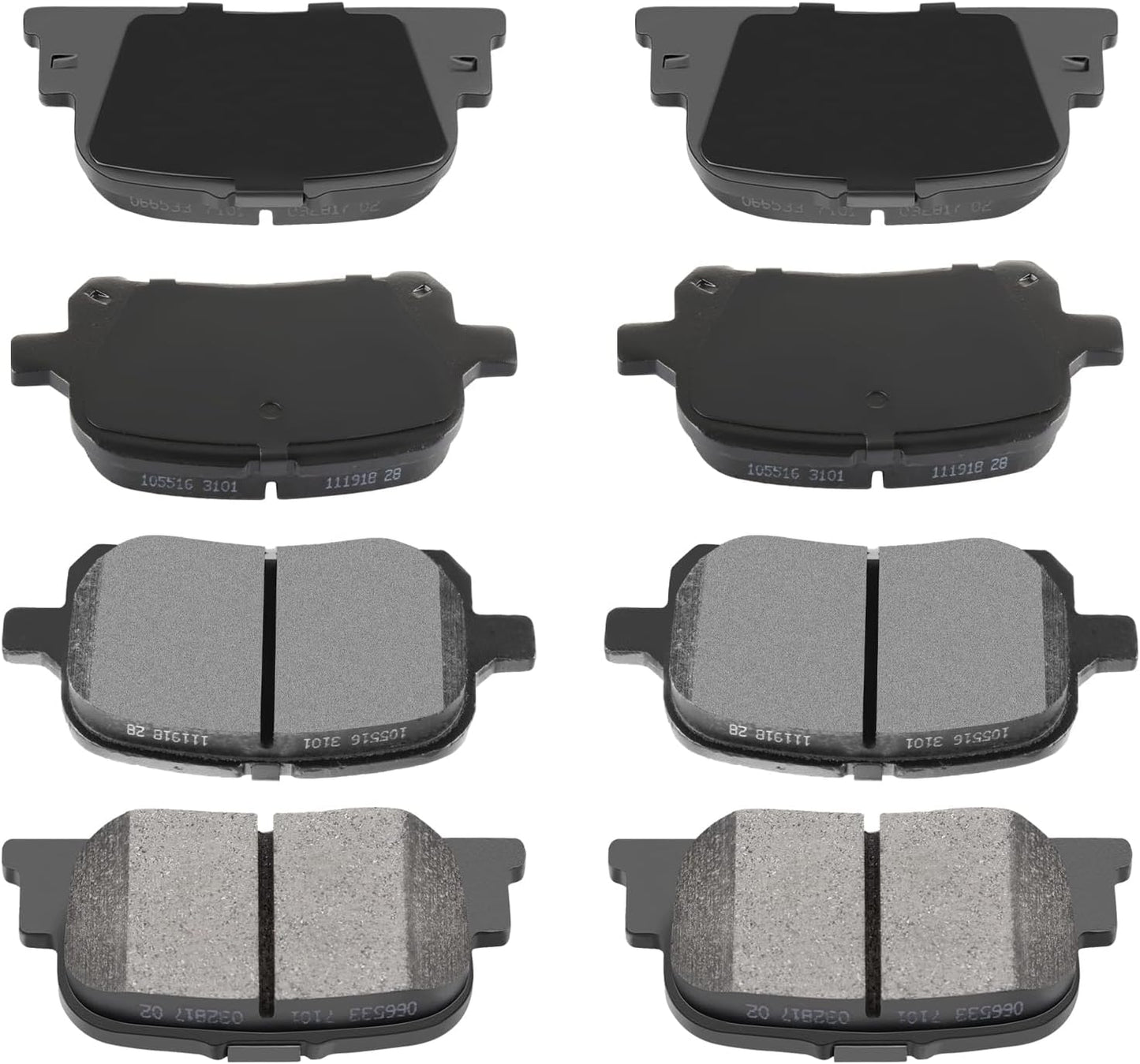 AUTOMUTO D707 D835 Ceramic Brake Pads for Lexus ES300 Camry