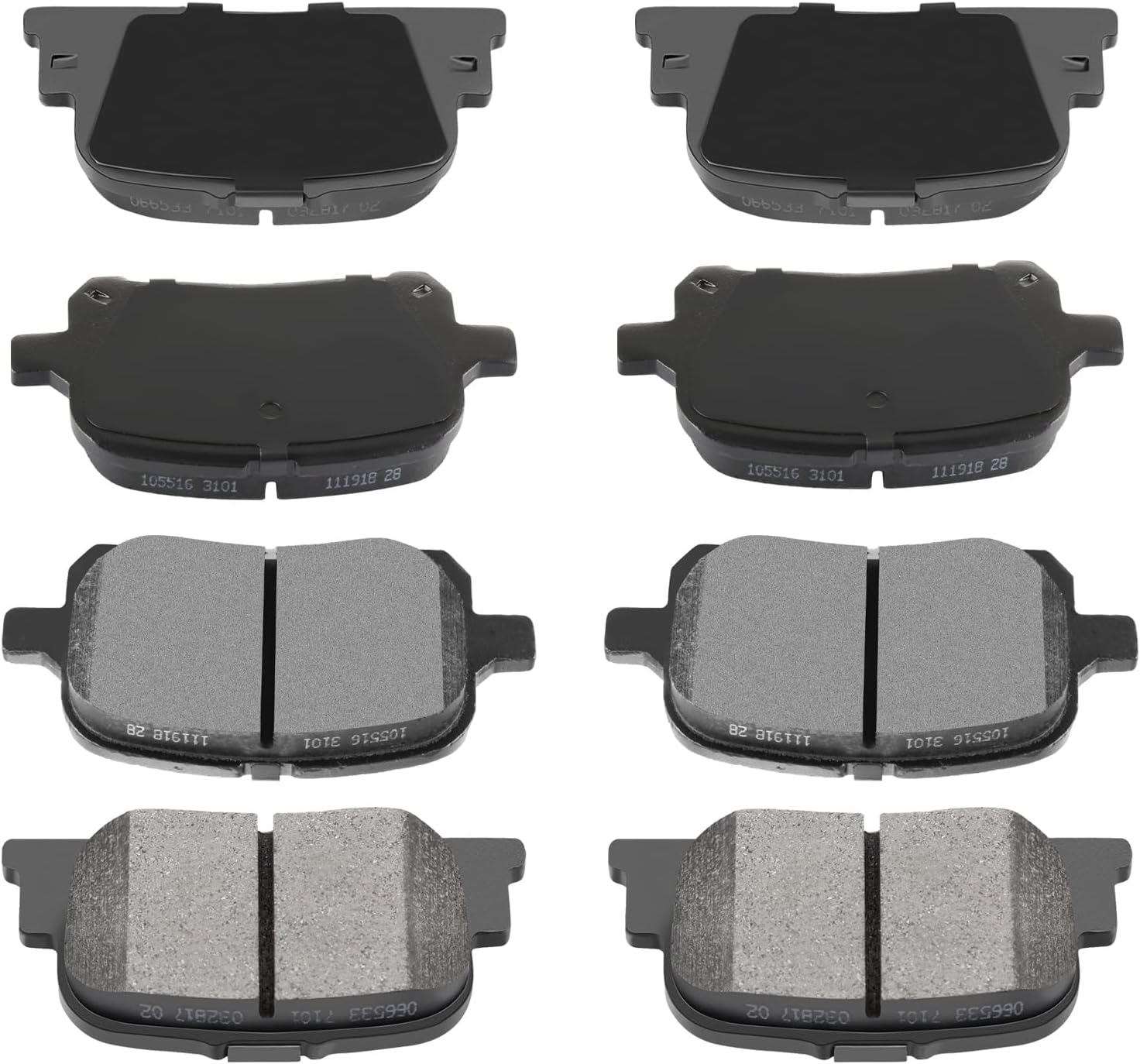 AUTOMUTO D707 D835 Ceramic Brake Pads for Lexus ES300 Camry