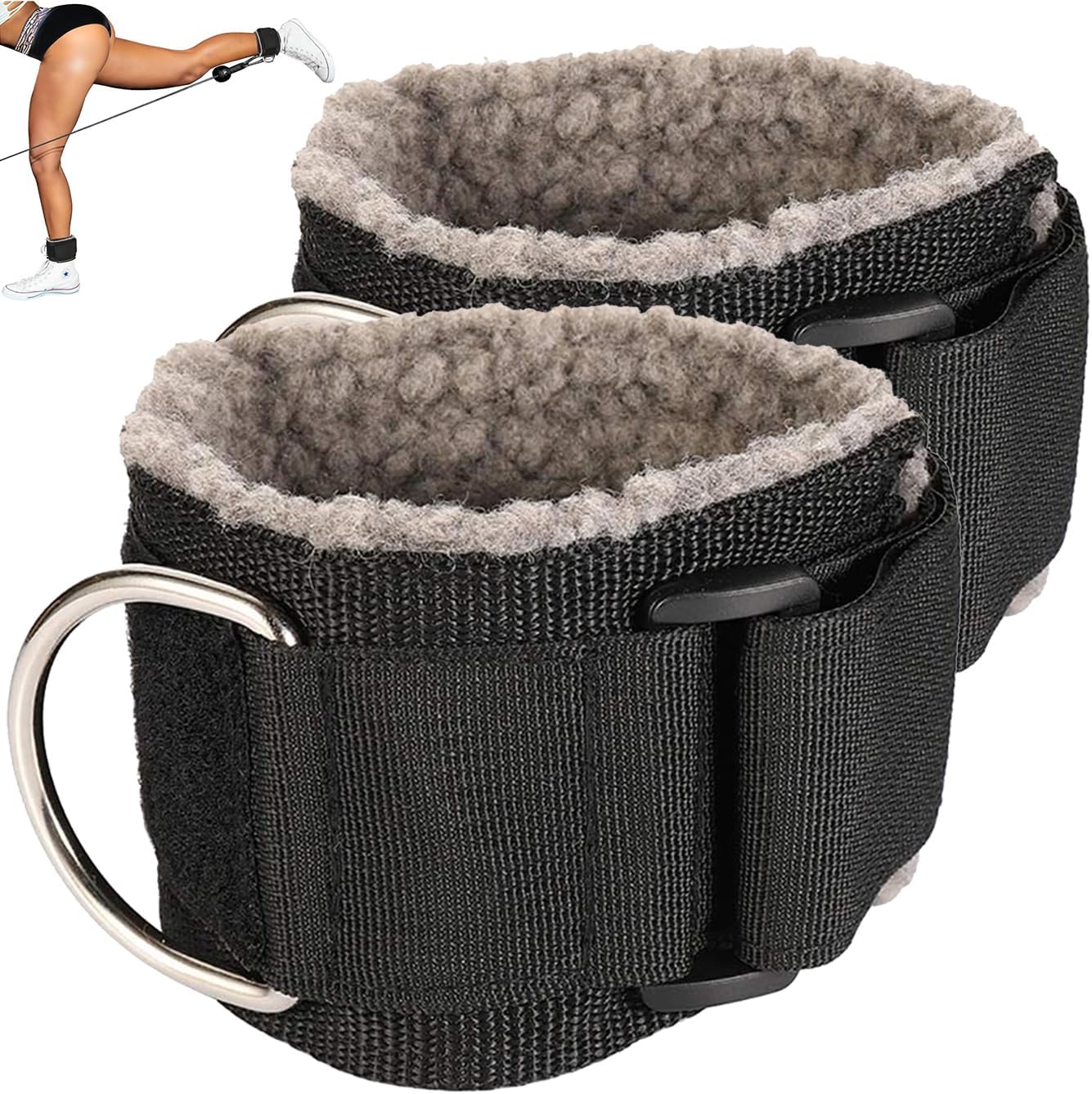MOOCY Adjustable Ankle Straps for Killer Glutes