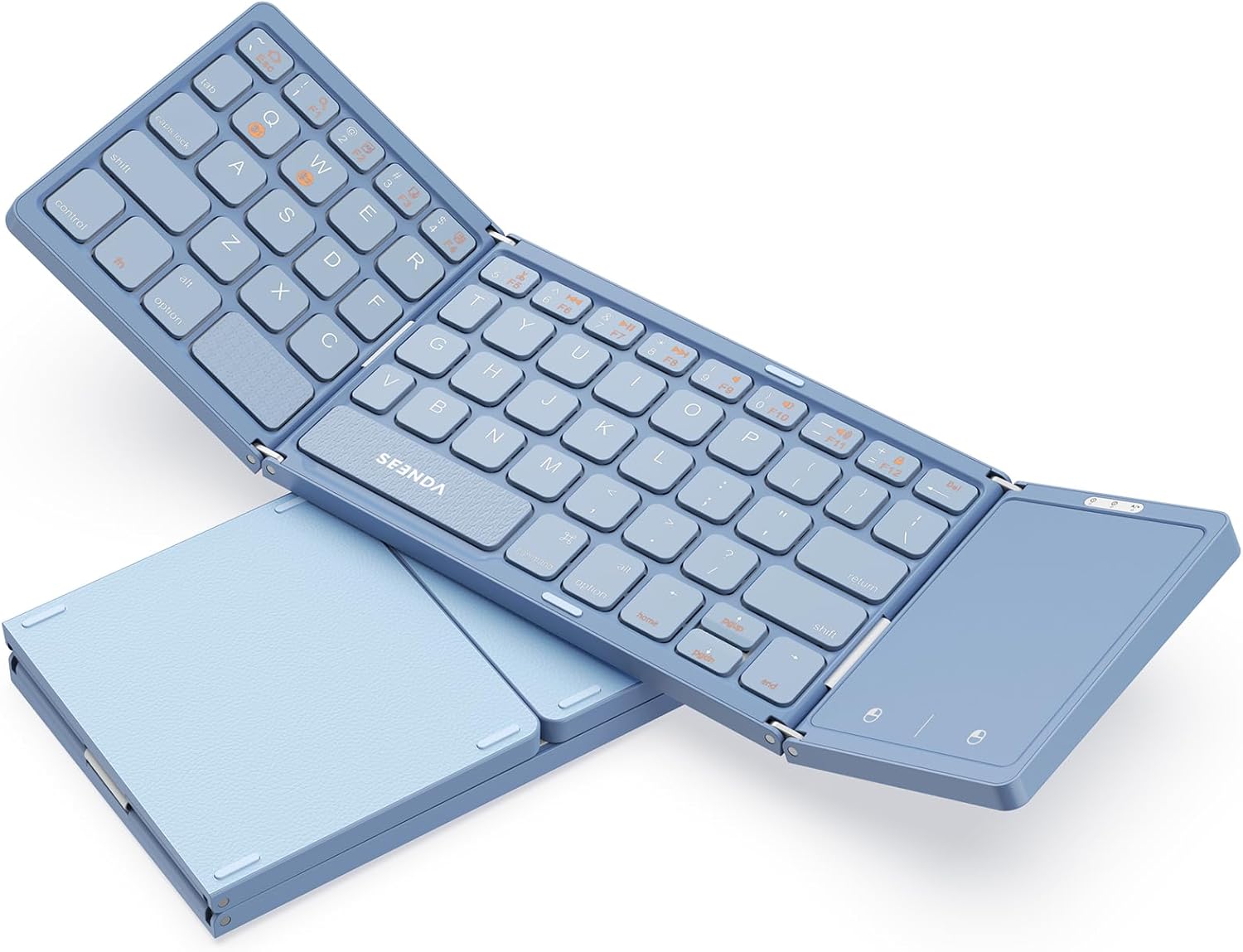seenda Foldable Bluetooth Keyboard - Multi-Device Touchpad Typing