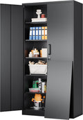 SISESOL Wide & Deep Metal Storage Cabinet 72x36x18 - Heavy Duty