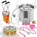 Canning Pot Water Bath Canner with Rack and Lid - Complete Starter Kit
