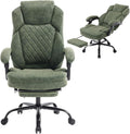 400lbs Green Reclining Office Desk Chair with Foot Rest - Big Tall