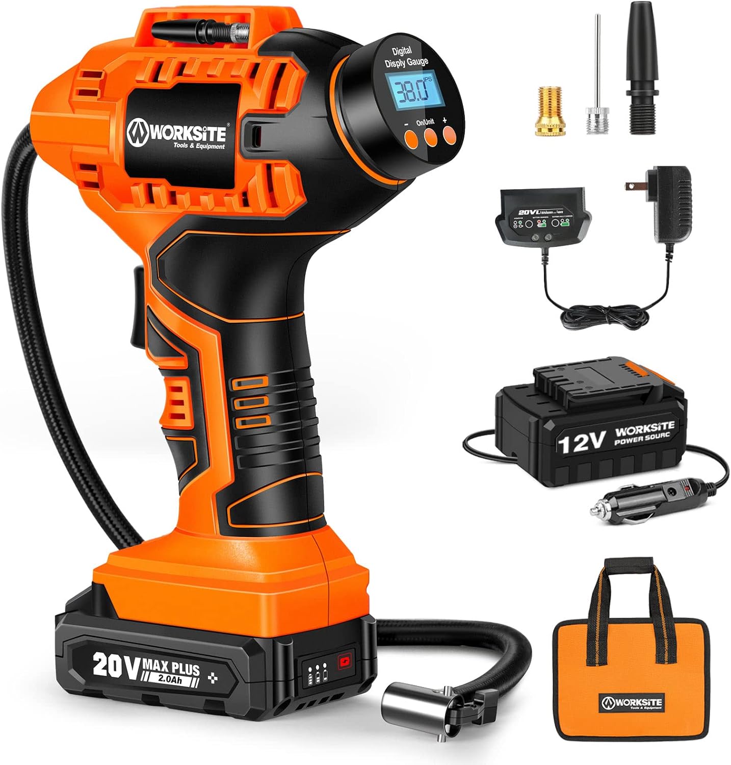 Portable Cordless Tire Inflator - Pump Anytime, Anywhere