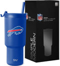 NFL Buffalo Bills 30 oz Tumbler with Flip Lid and Straws