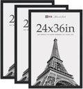 VCK 24x36 Poster Frame Black Oak 3 Pack - Natural Textured Wood
