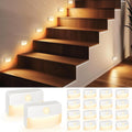 Motion Sensor Stair Light 16 Pack - Battery LED Night Lamps for Stairs