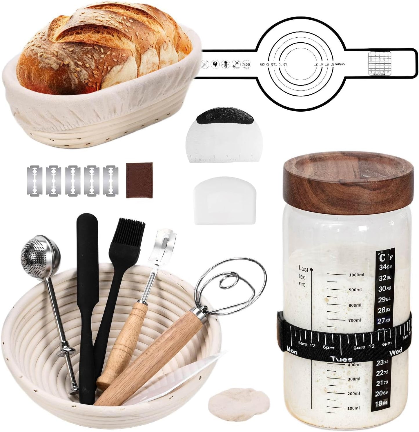 Complete Sourdough Starter Kit for Enthusiastic Bakers
