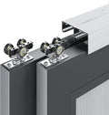EaseLife 6FT Bypass Double Sliding Pocket Door Hardware Kit - Smooth