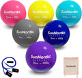 6-Pack Plyometric Weighted Baseballs Set - Variable Weights for Power