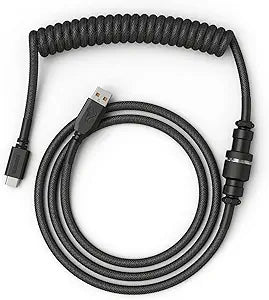 Glorious Coiled Keyboard Cable - Premium Artisan Braided USB C