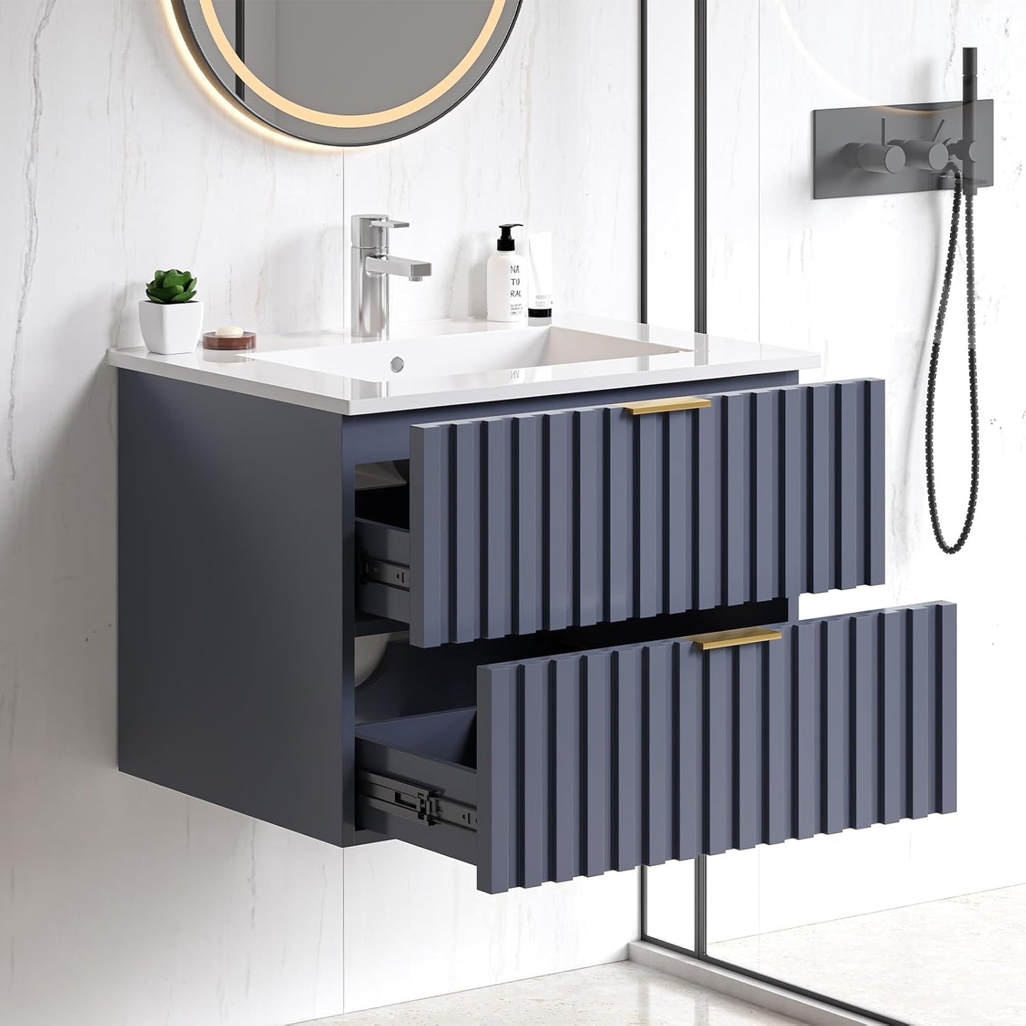 24 Inch Bathroom Vanity with Sink Combo for Small Spaces