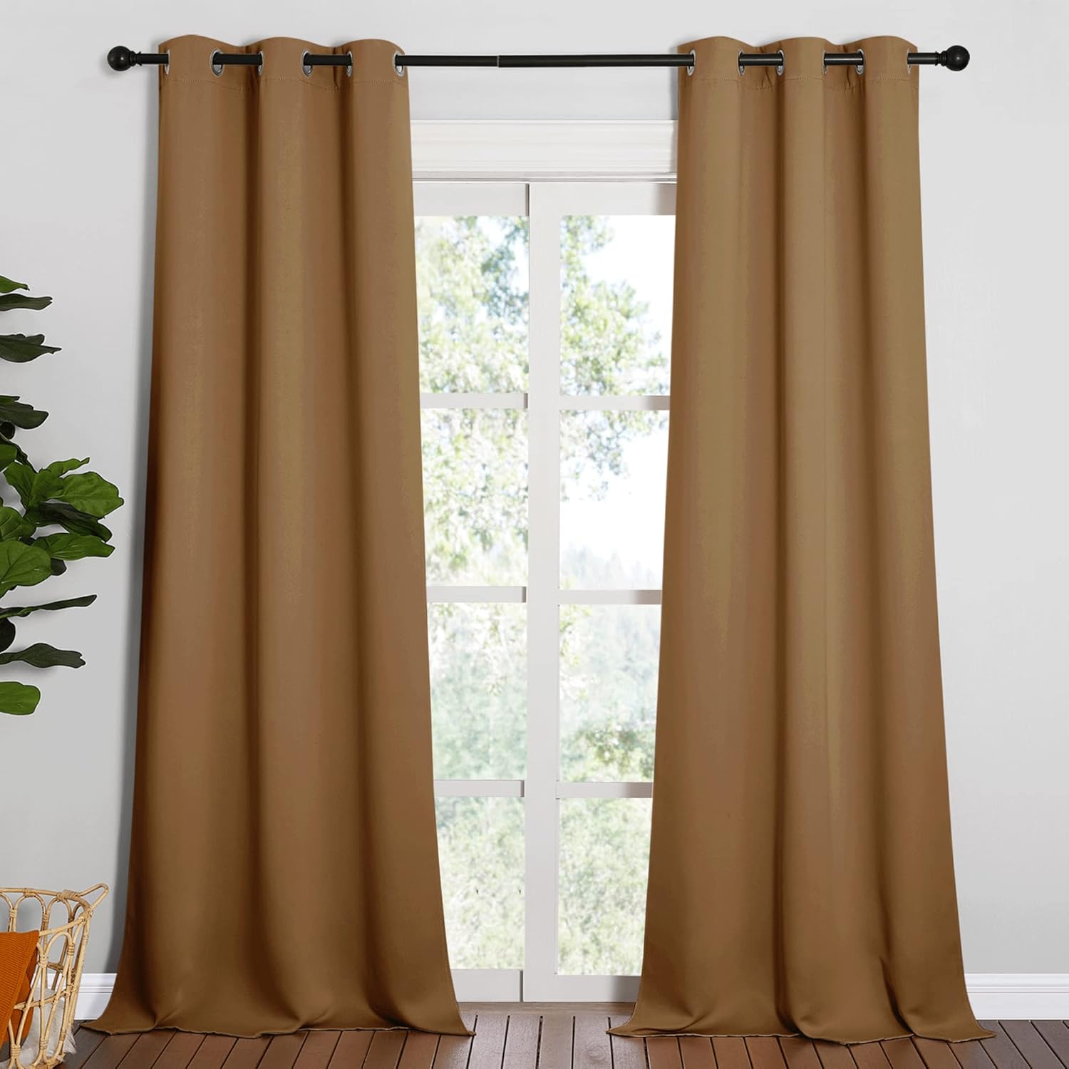 NICETOWN Sleek Blackout Curtains for Noise Reduction and Style