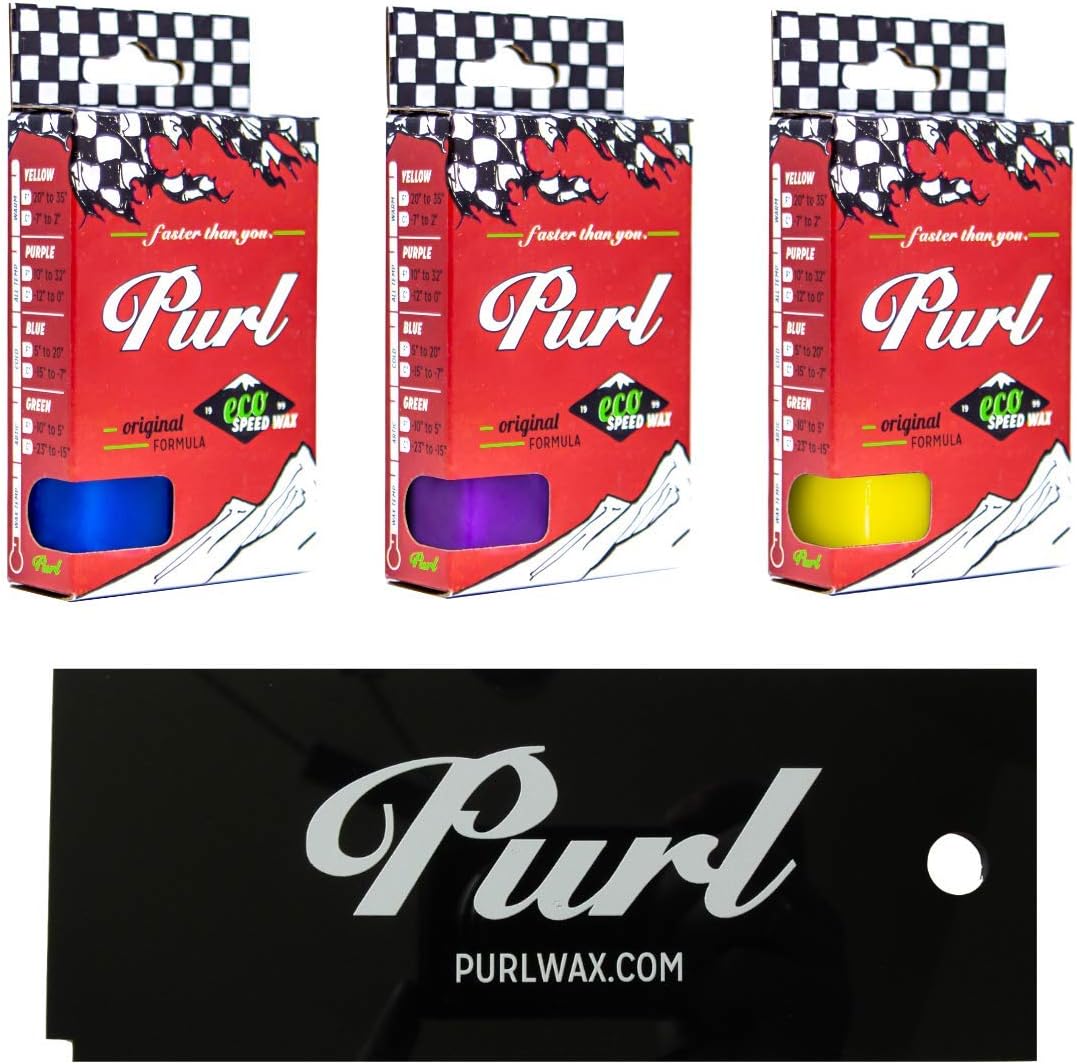 Purl Ski & Snowboard Wax - Non Toxic Biodegradable All Season