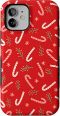 Casely iPhone 12/12 Pro Case Peppermint Kiss - Festive 8-ft Protection