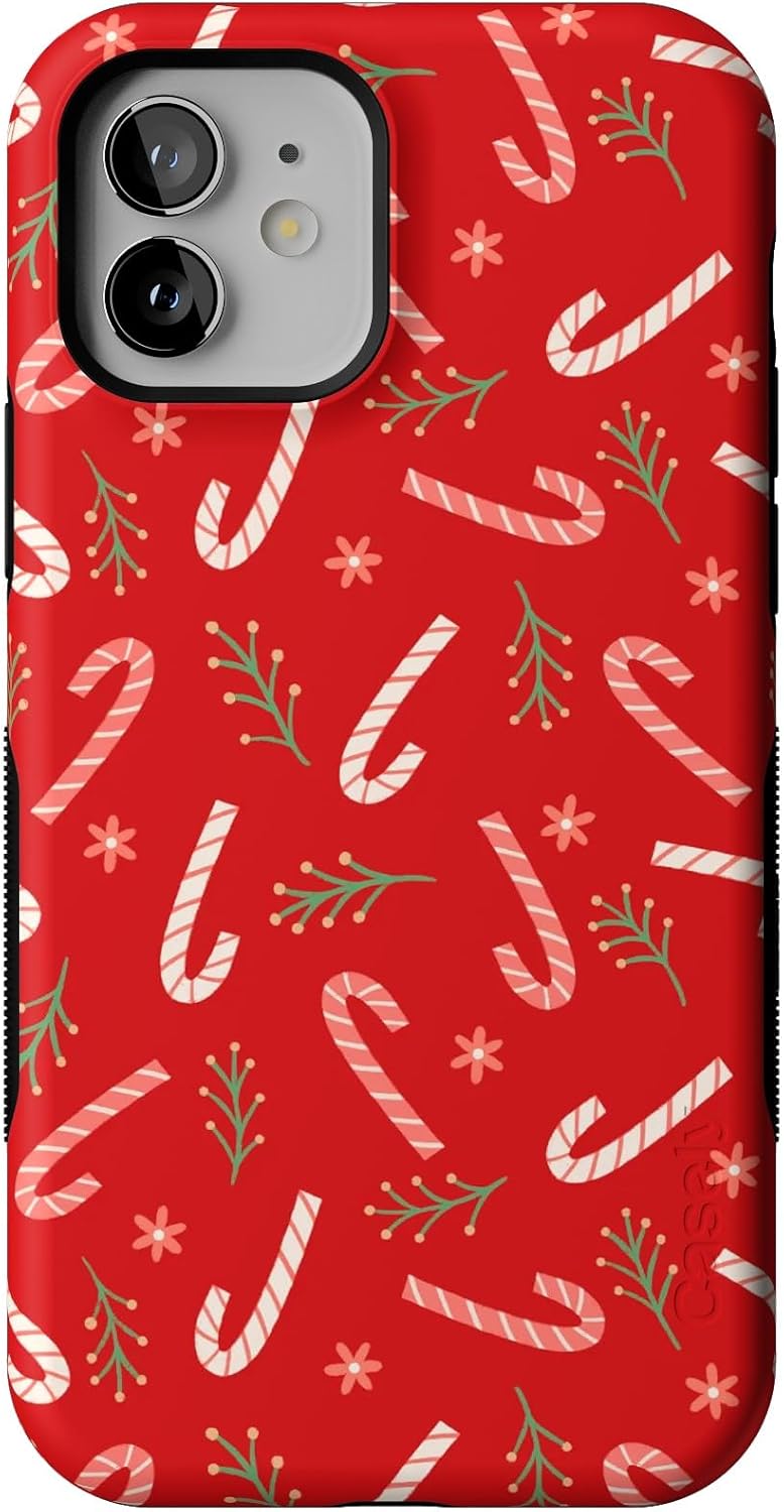 Casely iPhone 12/12 Pro Case - Peppermint Kiss Design