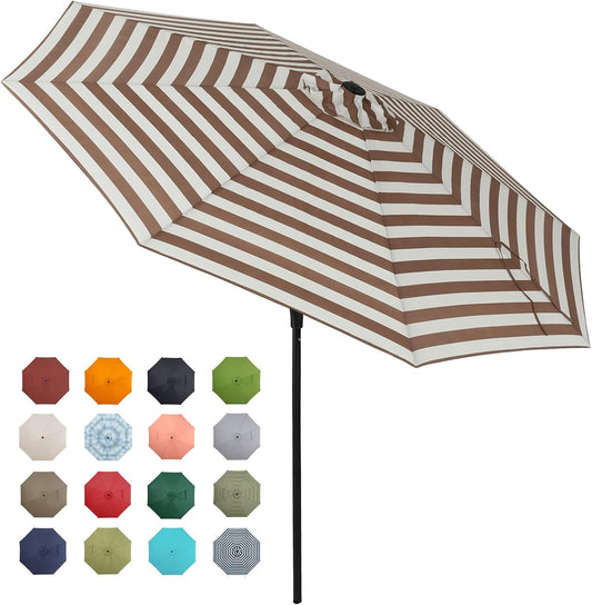 Tempera Patio Market Outdoor Table Umbrella with Crank & Tilt
