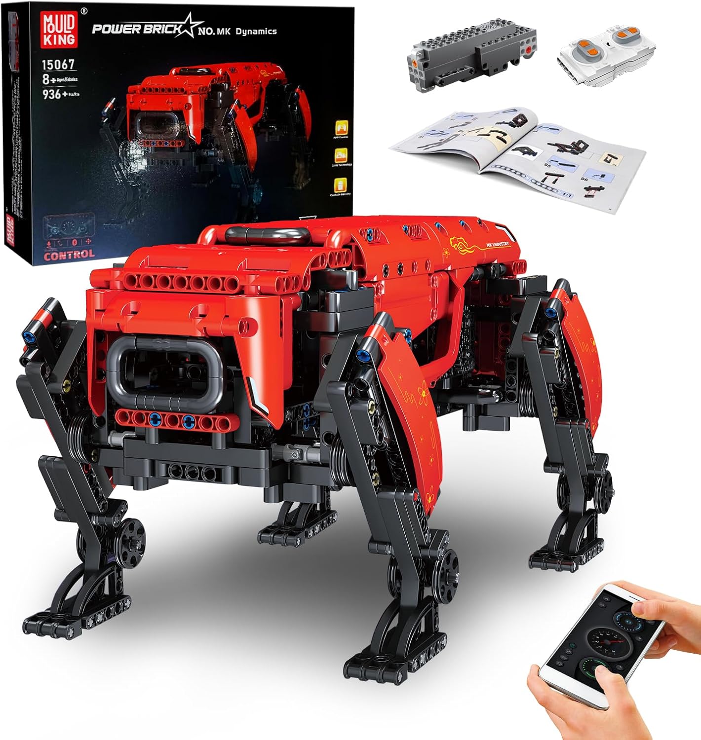 App-Controlled STEM Robot Dog Building Kit