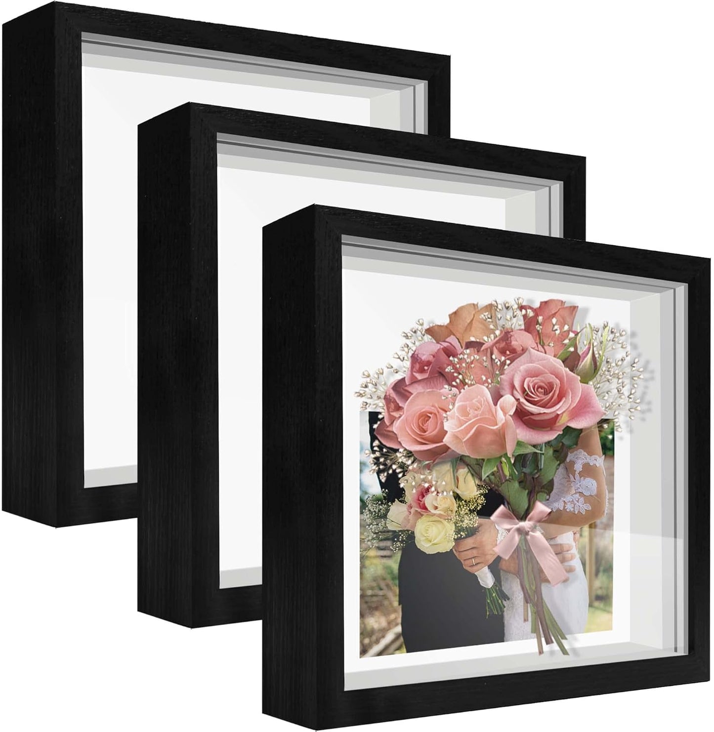 12x12 Shadow Box Frame Display Case for Memorable Keepsakes